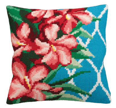 <strong>Hibiscus Cushion Kit</strong> <em>Collection D'Art CD5117</em>