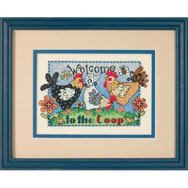 <strong>Welcome To The Coop Stamped Cross Stitch Kit</strong> <em>Dimensions D65053</em>