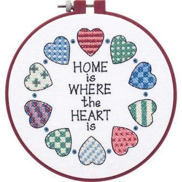 <strong>Home And Heart Beginners Cross Stitch Kit</strong> <em>Dimensions D72408</em>