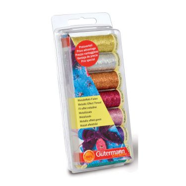 <strong>Thread Set: Metallic Effect: 7 X 50m</strong> <em>Gütermann Thread 731161-1</em>