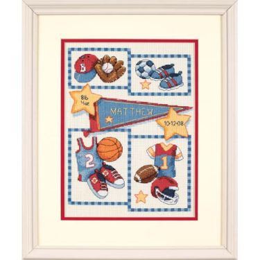 <strong>Little Sports Cross Stitch Kit</strong> <em>Dimensions D73256</em>