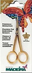 <strong>Madeira Gold Plated Curved Embroidery Scissors</strong> <em>Madeira 9476</em>