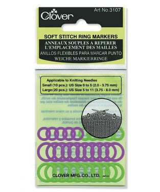 <strong>Soft Stitch Ring Marker</strong> <em>Clover CL3107</em>