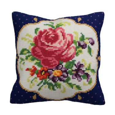 <strong>Cross Stitch Cushion: Meissen (Left)</strong> <em>Collection D'Art CD5140</em>