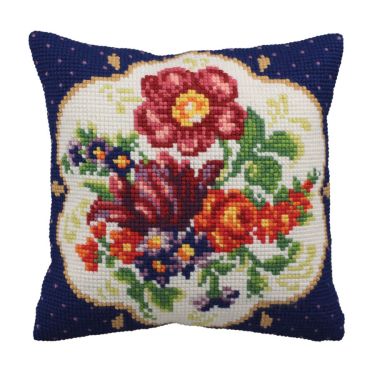 <strong>Cross Stitch Cushion: Meissen (Right)</strong> <em>Collection D'Art CD5141</em>