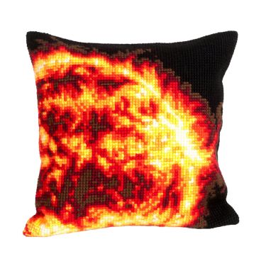 <strong>Cross Stitch Cushion Kit: Sun</strong> <em>Collection D'Art CD5193</em>