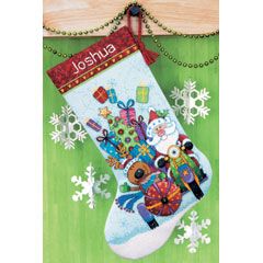 <strong>Counted Cross Stitch Kit Santas Sidecar</strong> <em>Dimensions D70-08867</em>