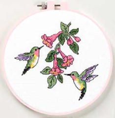 <strong>Hummingbird Duo Beginners Cross Stitch Kit</strong> <em>Dimensions D72407</em>