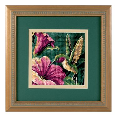 <strong>Mini Needlepoint: Hummingbird Drama</strong> <em>Dimensions D07210</em>