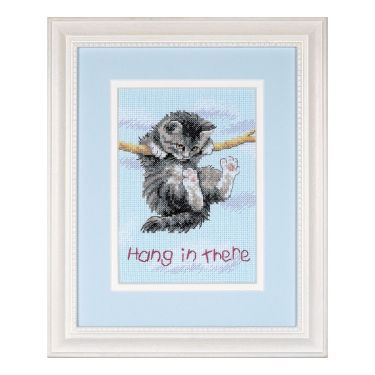 <strong>Hang On Kitty Counted Cross Stitch Kit</strong> <em>Dimensions D16734</em>