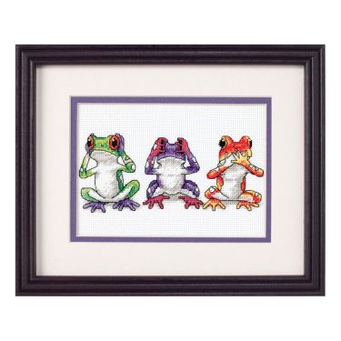 <strong>Treefrog Trio Counted Cross Stitch Kit</strong> <em>Dimensions D16758</em>