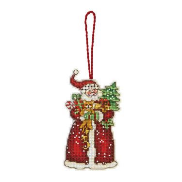 <strong>Counted Cross Stitch: Ornament: Santa</strong> <em>Dimensions D70-08895</em>