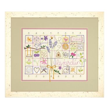 <strong>Crewel Embroidery: Le Jardin Sampler</strong> <em>Dimensions D71-01545</em>