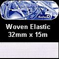 <strong>White Woven Elastic</strong> <em>Hemline E---WOVWHT</em>