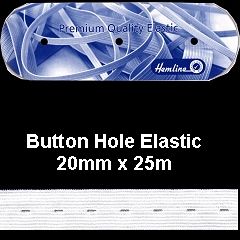 <strong>Button Hole Elastic</strong> <em>Hemline EBUT20----</em>