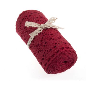 <strong>Red Cotton Lace Trimming Pack of 3 Rolls</strong> <em>Groves and Banks EHENG39</em>