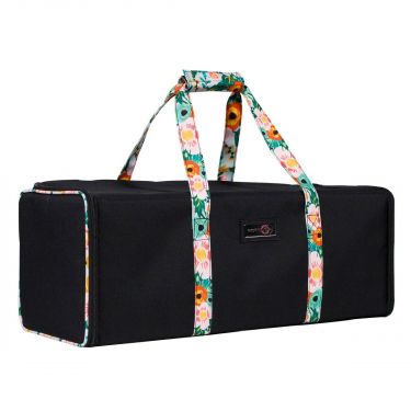 <strong>Die Cut Storage Case</strong> <span>Black with Floral Trim, Carry Bag for Cricut, Brother, Silhouette and Most Diecut Machines</span> <em>Everything Mary EVM12400-1</em>