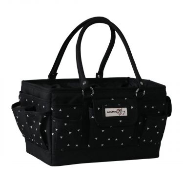 <strong>Craft Organiser Bag</strong> <span>Black & White Triangle, Collapsible Caddy and Tote with Compartments for Sewing, Scrapbooking, Paper Craft and Art</span> <em>Everything Mary EVM12776-3</em>