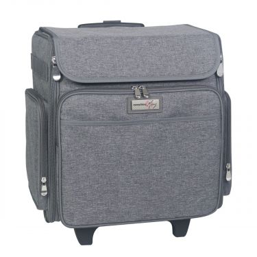 <strong>Craft Trolley Bag</strong><span>Heather Grey , Collapsible Papercraft Tote with Wheels for Scrapbook & Art Storage, Organiser Case for Supplies and Accessories</span><em>Everything Mary EVM12789-2</em>