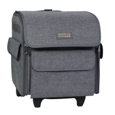 <strong>Overlocker Sewing Machine Trolley Bag on Wheels</strong> <span>Grey, Overlocker Storage Case for Janome, Brother, Singer and Most Overlocker Machines</span> <em>Everything Mary EVM12810-1</em>