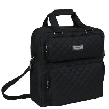 <strong>Craft Storage Bag</strong> <span>Black Quilted, Craft Organiser for Sewing, Scrapbooking, Paper Craft and Art, Carry Case for Supplies and Accessories</span> <em>Everything Mary EVM12859-1</em>