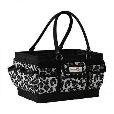 <strong>Craft Organiser Bag</strong> <span>Cheetah print, Collapsible Caddy and Tote with Compartments for Sewing, Scrapbooking, Paper Craft and Art</span> <em>Everything Mary EVM13188-1</em>