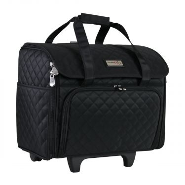 <strong>Craft Trolley Bag</strong><span>Black quilted , Collapsible Papercraft Tote with Wheels for Scrapbook & Art Storage, Organiser Case for Supplies and Accessories</span><em>Everything Mary EVM13346-1</em>