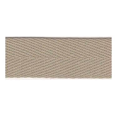 <strong>Cotton Herringbone Tape 50m :: Beige</strong> <em>Essential Trimmings ETR201-096</em>