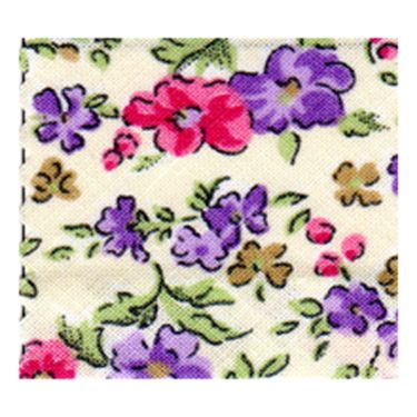 <strong>Ditsy Flower Print Cotton Bias Binding :: Lilac Pink And Cream</strong> <em>Essential Trimmings ETR20320-1181</em>