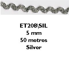 <strong>Ric Rac Metallic 5mm</strong> <em>Essential Trimmings ET208----</em>