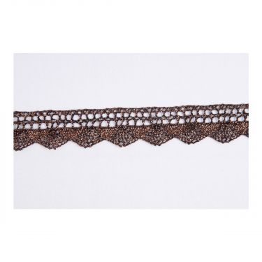 <strong>Metallic Lace 20mm :: Bronze</strong> <em>Essential Trimmings ET216-BRO</em>