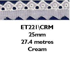 <strong>Broderie Anglais 221</strong> <em>Essential Trimmings ET221----</em>