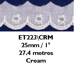 <strong>Broderie Anglais 223</strong> <em>Essential Trimmings ET223----</em>
