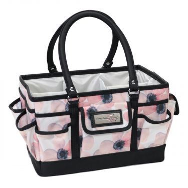 <strong>Craft Organiser Bag</strong> <span>White & Floral, Collapsible Caddy and Tote with Compartments for Sewing, Scrapbooking, Paper Craft and Art</span> <em>Everything Mary EVM12392-5</em>