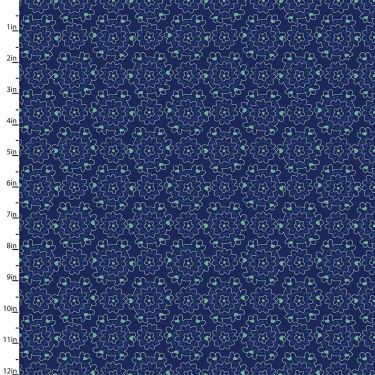 <strong>Cotton Craft Fabric 110cm wide x 1m Summer Song Collection-Navy Posy</strong> <em>Sewing Online 17265-NAVY</em>