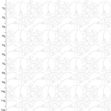 <strong>Cotton Craft Fabric 110cm wide x 1m Summer Song Collection-White Lace</strong> <em>Sewing Online 17268-WOW</em>