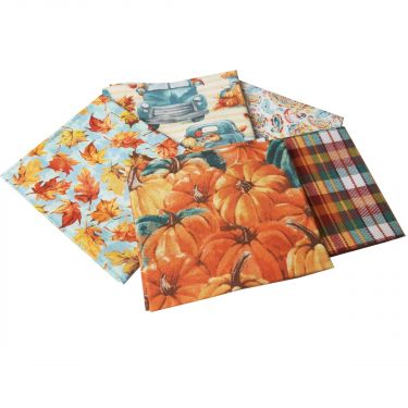 Pumpkin Please Halloween 5 Piece Cotton Fat Quarter Bundle - Sewing Online FE0143