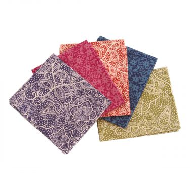 <strong>Provence Themed Pack of 5 Cotton Fat Quarters</strong> <em>Sewing Online FA231</em>