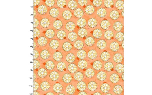 <strong>Cotton Craft Fabric 110cm wide x 1m Sweet Summertime Collection-Orange You Glad</strong> <em>Sewing Online 22953-ORG</em>