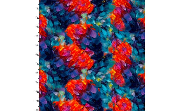 <strong>Cotton Craft Fabric 110cm wide x 1m Hummingbird Bouquet Collection-Flutter Texture</strong> <em>Sewing Online 22959-MLT</em>