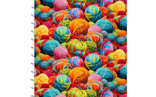 <strong>Cotton Craft Fabric 110cm wide x 1m Purrfectly Playful Collection-Kaleidoscope Knit</strong> <em>Sewing Online 22964-MLT</em>
