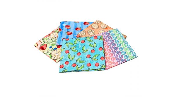 <strong>Sweet Summertime Design Fat Quarter Bundle 2-Pack of 5 Cotton Fat Quarters</strong> <em>Sewing Online FE0145</em>