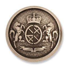 <strong>Metal Button G4354 | 15mm (Pack of 25)</strong> <em>Trimits G435424--</em>