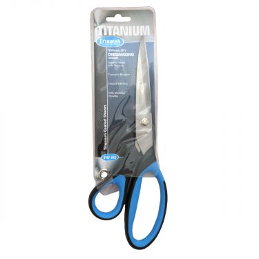 <strong>Titanium Dressmaking Scissors 230mm Blue/Black | Triumph BT4793</strong> <em>Triumph BT4793</em>