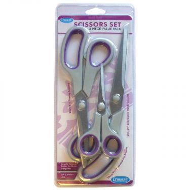 <strong>Soft Grip Value Pack Scissors Set 3 pack | Triumph BT4806</strong> <em>Triumph BT4806</em>