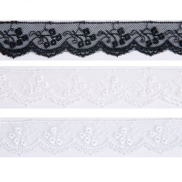 <strong>Rayon Embroidered Nylon Lace 290</strong> <em>Essential Trimmings ET290----</em>