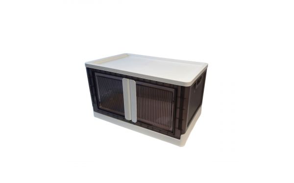<strong>Plastic Folding Storage Box on Wheels</strong><span>44L Stackable Bins for Craft, Sewing, Home and Office Storage</span><em>Sewing Online YN6768</em>
