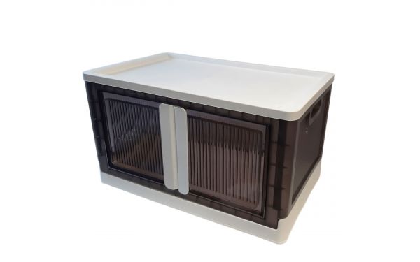 <strong>Plastic Folding Storage Box on Wheels</strong><span>90L Stackable Bins for Craft, Sewing, Home and Office Storage</span><em>Sewing Online YN6769</em>