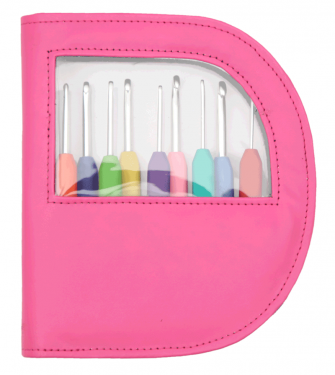 <strong>Waves Set Of Colorful 9 Crochet Hooks :: Pink</strong> <em>Knitpro KP30922</em>