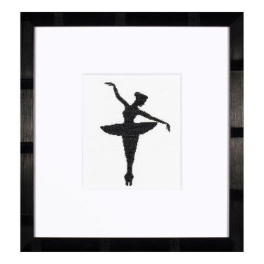 <strong>Counted Cross Stitch Kit: Ballet Silhouette 1 (Evenweave)</strong> <em>Lanarte PN-0008131</em>